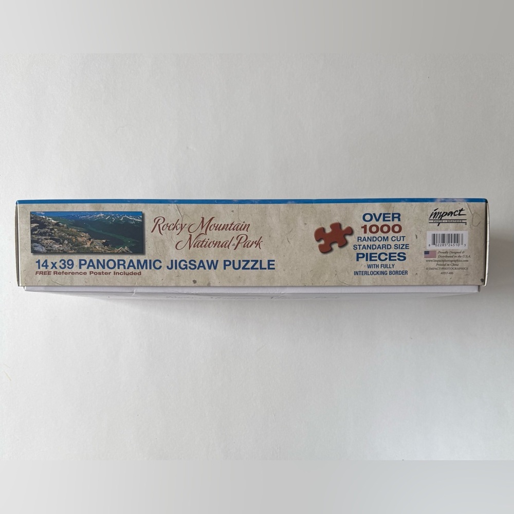 Never Summer Mountains Rocky Mountain National Park Panoramic Puzzle 14 x 39" - Picture 4 of 7